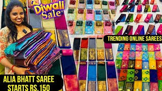 Buy 2 Get 1 ₹499 Offer Sarees👌 Old Washermanpet Deepavali Combo Offers  Very Low Price Saree Shop [upl. by Aneerb773]