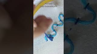 Hand Embroidery Tutorial For beginners Border Design Basic Stitch [upl. by Aiuqcaj382]