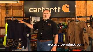 Carhartt Bib Overall Sizing and Flame Resistant Care from Brownduckcom [upl. by Rey]