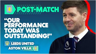 Gerrard quotWe Were Strong In All Departmentsquot  Leeds 03 Aston Villa  Post Match Interview [upl. by Shanley]