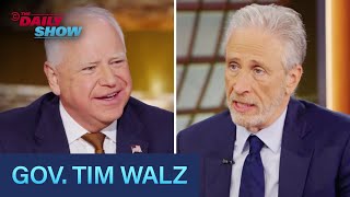 Tim Walz on 2024 Election Harris Campaign’s “Big Tent”  The Daily Show [upl. by Zetnwahs845]