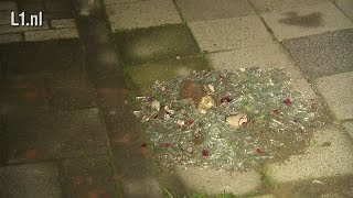 Video Gewonden en schade door vuurwerk Hoensbroek  1 jan 2016 [upl. by Grantham434]