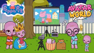 Peppa Pig watches Peppa Pig in Avatar World [upl. by Annaj859]