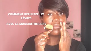 AUTO MASSAGE VISAGE COMMENT REPULPER LES LÈVRES AVEC LA MADEROTHERAPIE [upl. by Nanaek132]