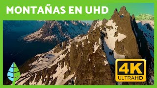 Paisajes de MONTAÑAS y BOSQUES con MÚSICA RELAJANTE ⛰️ Vídeos en 4K [upl. by Nimzay]