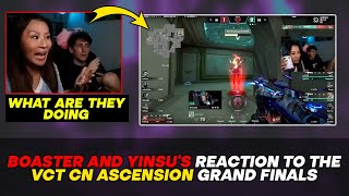 Boaster amp Yinsus Epic Reaction to VCT CN Ascension Grand Finals [upl. by Aicilyhp]