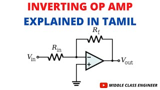 Inverting Op Amp  Operational Amplifier  Explained in Tamil  Middle Class Engineer [upl. by Dracir]