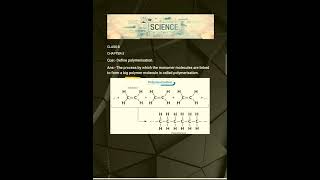 How to Understand Polymerisation in Class 8Chapter3Synthetic Fibres and Plastics [upl. by Leamse]