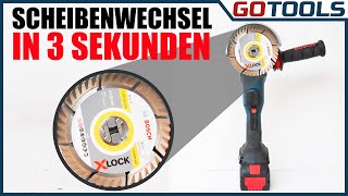 Die Revolution der Winkelschleifer  Bosch XLOCK  Scheibenwechsel in Sekunden [upl. by Akinahc387]