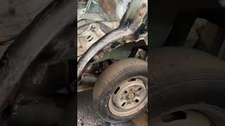 Suzuki Mehran Denture rusted part repair  PAT✨❤️shortsvideo automobile automechanic restoration [upl. by Tacye518]