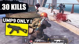 UMP9 ONLY CHALLENGE  30 KILLS vs SQUAD  PUBG Mobile [upl. by Ruamaj989]