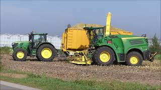 Aernouts  Tax mais hakselen 2023 2  John Deere 8600 [upl. by Swinton]