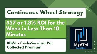 13 ROI in less than a Week CashSecured Put Collected 57 Premium Collateral of 4400 [upl. by Cardinal]