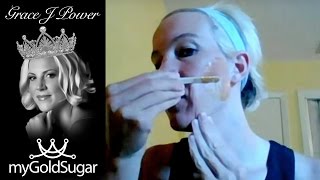 DIY Full Face Sugaring with Strips  Vadazzlecom [upl. by Kelleher]