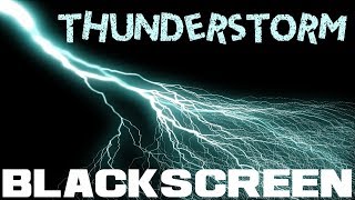 Thunderstorm Black Screen with Rain Thunder and a bit of Wind Rain and Thunder Sounds for Relaxation [upl. by Meeka]