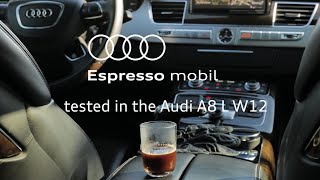 Audi espresso mobil in use in the A8 L W12 [upl. by Ongun]