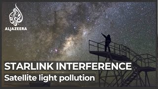 Starlink interference Astronomers complain of satellite light pollution [upl. by Henka418]