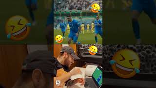 😂 😂Neymar imitates Mitrovics goal celebration 😂 😂 shorts football fifa funny [upl. by Utimer]