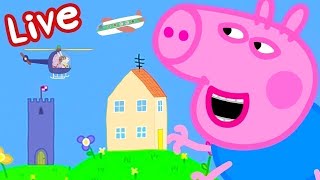 🔴 Giant Peppa Pig and George Pig LIVE FULL EPISODES 24 Hour Livestream [upl. by Kevina]