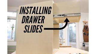 Installing Full Extension Drawer Slides [upl. by Lovett]