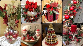 40 Christmas decoration ideas for homeClassic Holiday decoration ideas 2024 [upl. by Enyleve]