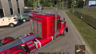 American Truck Simulator  Iron Werx T800  Rogers Lowboy  CAT C15 MXS [upl. by Naehs]