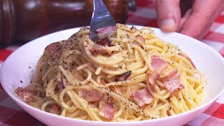 La auténtica PASTA CARBONARA ya está aquí Spaghetti listo en cuestión de 15 minutos [upl. by Slocum431]