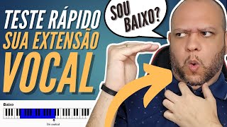 Como Saber a Minha Extensão Vocal Faça o Teste de Classificação Vocal e Descubra Agora [upl. by Akeenahs]