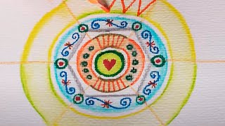 5 Mandalas in 9 Minuten  Ulrike Hirsch [upl. by Nylirac]