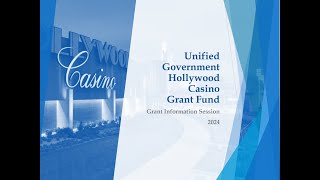 312024  Hollywood Casino Grant Information Session [upl. by Erot]