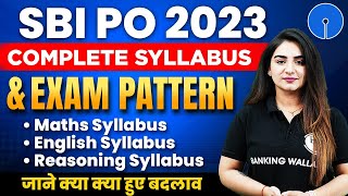 SBI PO 2023  Complete Syllabus and Exam Pattern  Complete Details [upl. by Aldred]