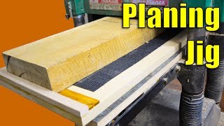 Turning My Planer Into A Jointer  Squaring wood with a planer  Jig prototype [upl. by Ealasaid739]