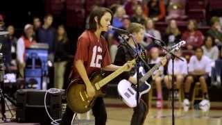 6thgrade band WJM performs at halftime of Stanford game 2014 [upl. by Peursem]