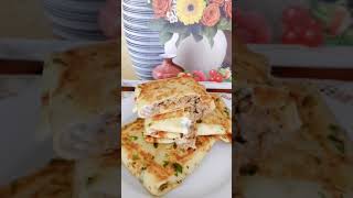 طريقة تحضير كريب مالح ناجح 💯ب💯   كريب مالح بحشو لذيذألذ كريب مالح  crêpes salées  savory crepes [upl. by Aremat]