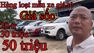 Hàng loạt mẫu xe giá rẻ 20tr 30tr 50 Ford evrestHuyndai Mitsubishi  toyota viso giảm giá sốc [upl. by Eicnan]