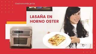 Lasaña de carne horno Oster airfryer fácil y deliciosa receta [upl. by Cora849]