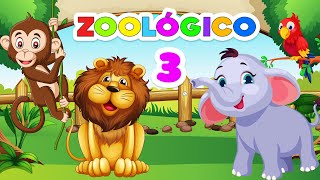 Zoológico para niños  3  Animales para niños  Sonidos de animales [upl. by Sande309]