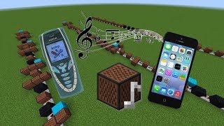 Minecraft Phone Ringtones with Note Blocks 1 [upl. by Anitsirt]