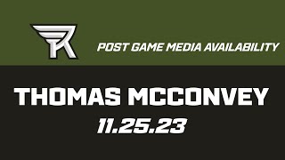 Thomas McConvey Post Game Media  112523 [upl. by Oilejor]