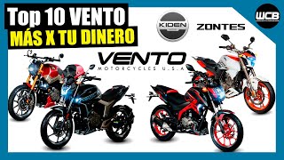 Top 10 VENTO Motos que te dan MÁS por tu DINERO  2022 [upl. by Starobin]