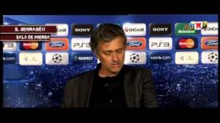 Mourinho Rueda De Prensa 27042011 Real Madrid  Barcelona  FUTBOLEROS [upl. by Ume]