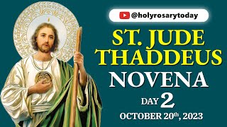 ST JUDE THADDEUS NOVENA DAY 2 🙏 October 20 2023 🙏 Holy Rosary Today [upl. by Langdon]