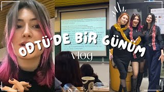 odtüde bir gün dersler üniversite hayatıyılbaşı temalı sunum günü🎄🎀  VLOG5 [upl. by Negyam]