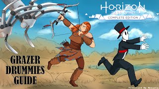 Horizon Zero Dawn Complete Edition Grazer Drummies Guide [upl. by Odidnac]