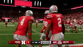 EA SPORTS COLLEGE FOOTBALL 25 Nebraska Vs Ohio State 🏈🏈🏈🏈🏈🏈🏈 [upl. by Kantor]