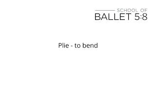 How to Pronounce Ballet Terms  Plie [upl. by Sisson]