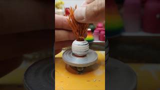 How To Make Miniature Ceramic Vase Minyatür Seramik Vazo diy miniature ceramic minyatür art [upl. by Ylenaj]