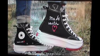 My new black Converse Run Star Hike Valentines Day preview [upl. by Boylston]