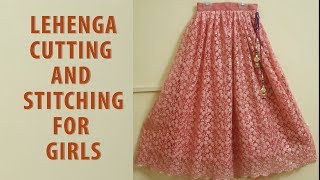 Designer Lehenga cutting and stitching for girls [upl. by Rimma]