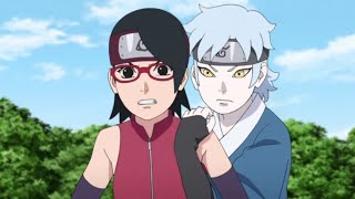 Boruto  Mitsuki Memeluk Sarada di Depan Boruto [upl. by Merriott]